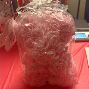 Pink Rose teddy bear valentines gift